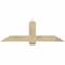 Ekena Millwork Eugene Rough Sawn Timber Gable Bracket, Douglas Fir, 60"W x 20"H x 4"D x 6"F, 8/12 Pitch GBW060X20X0406EUG00RDF - alternate 1